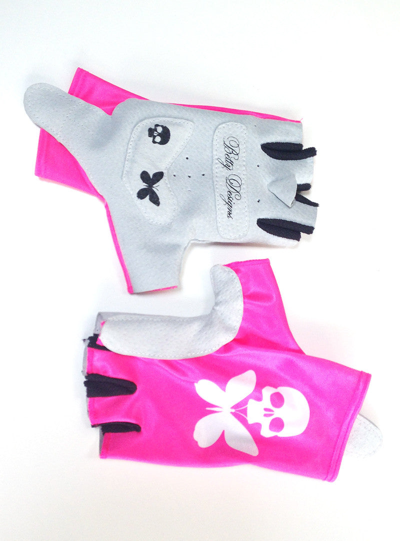Betty Designs Pink Womens Aero Cycling Glove