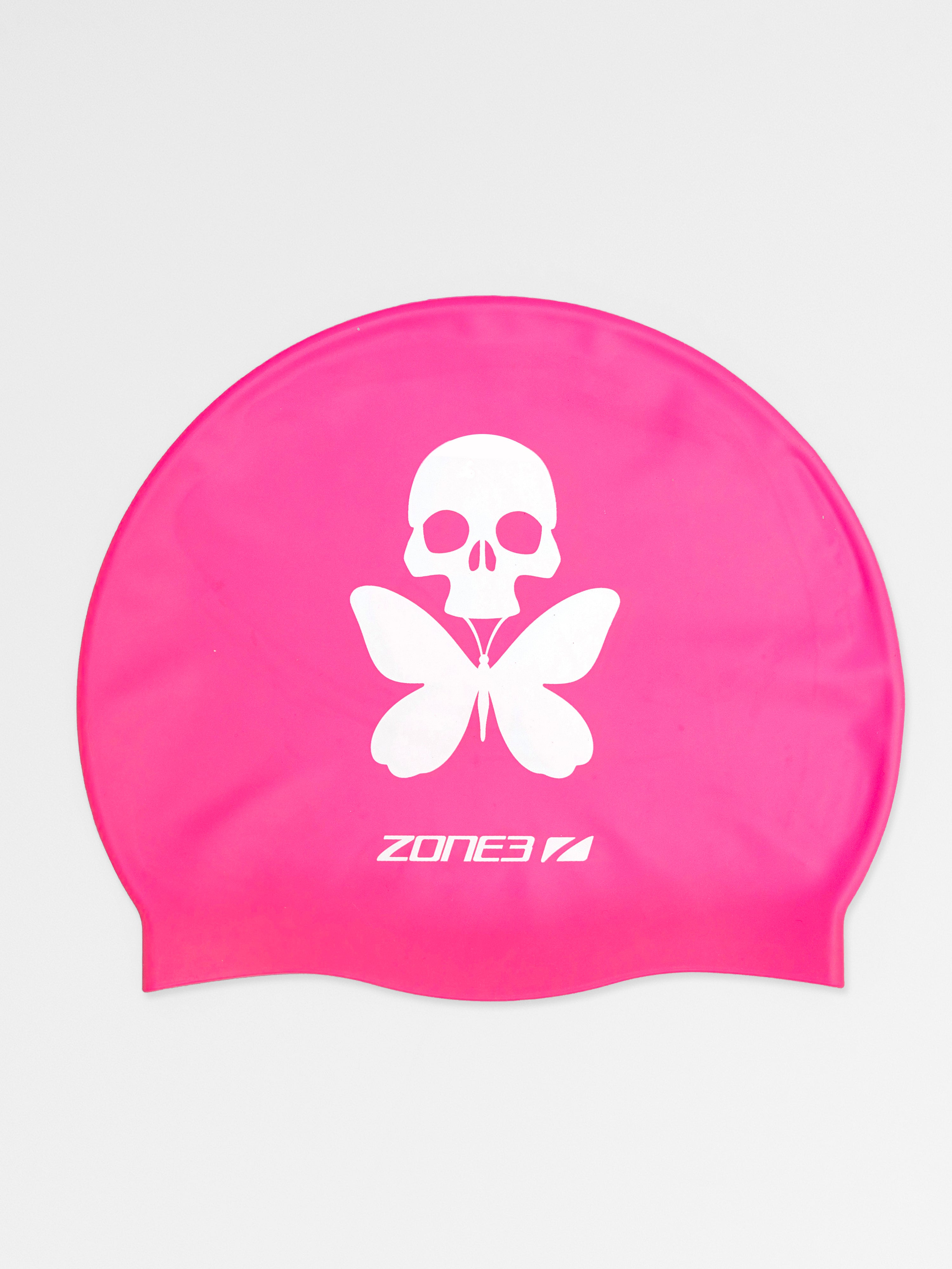 betty designs pink swim cap