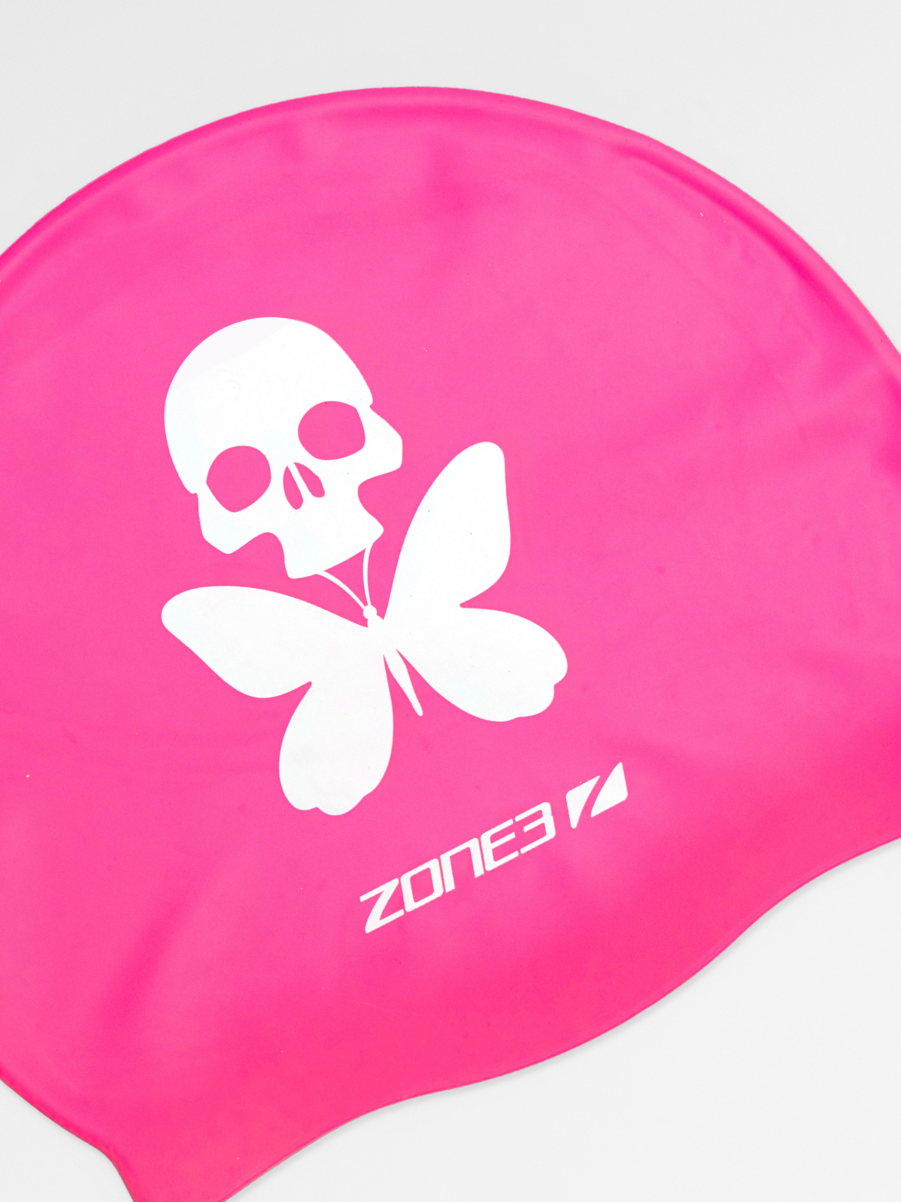 betty designs pink swim cap
